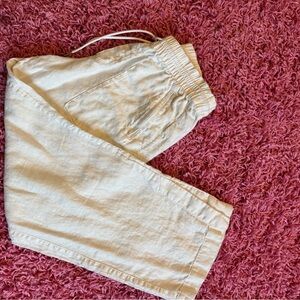 Athleta White Linen Pants